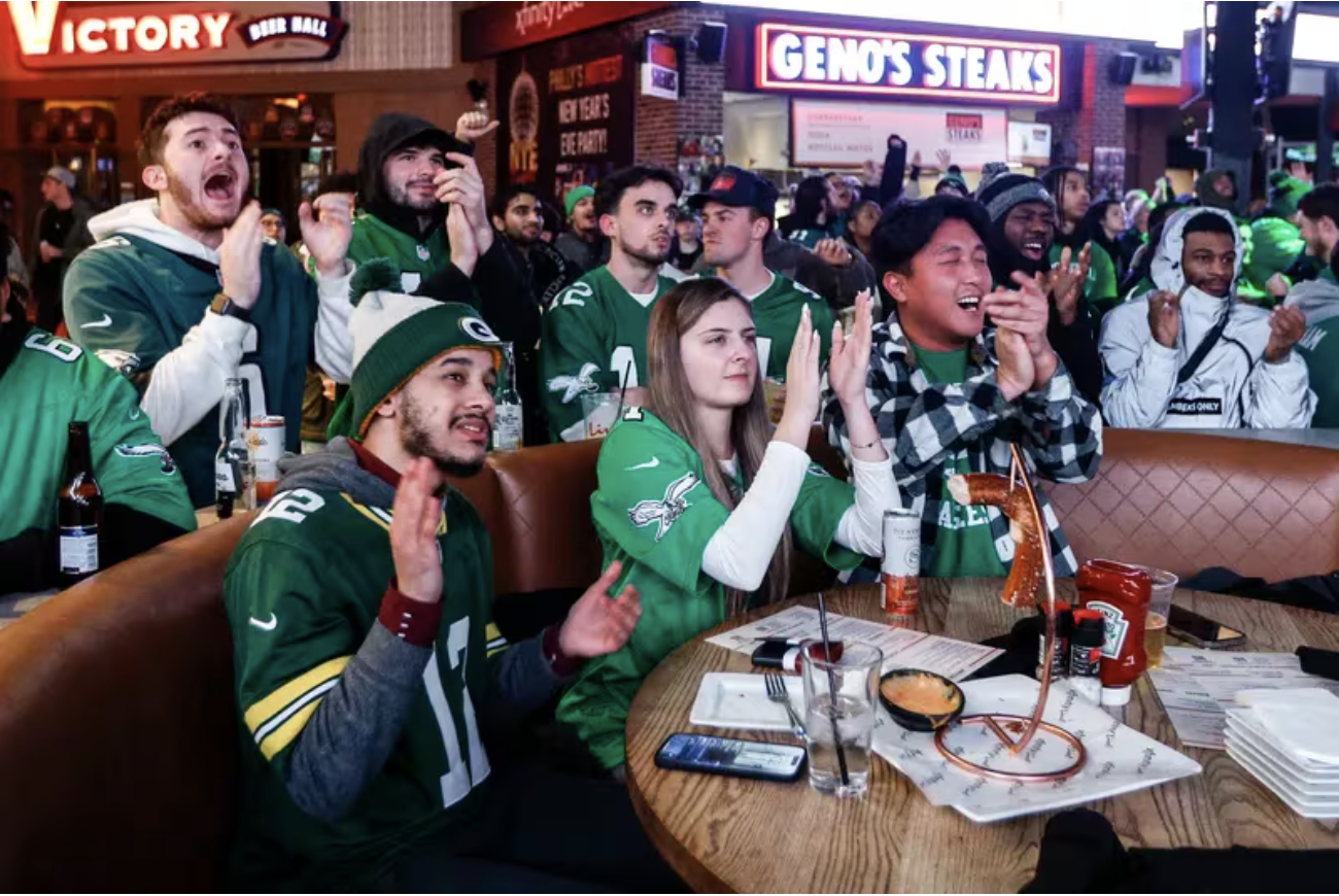 Eagles Fans Cheering 